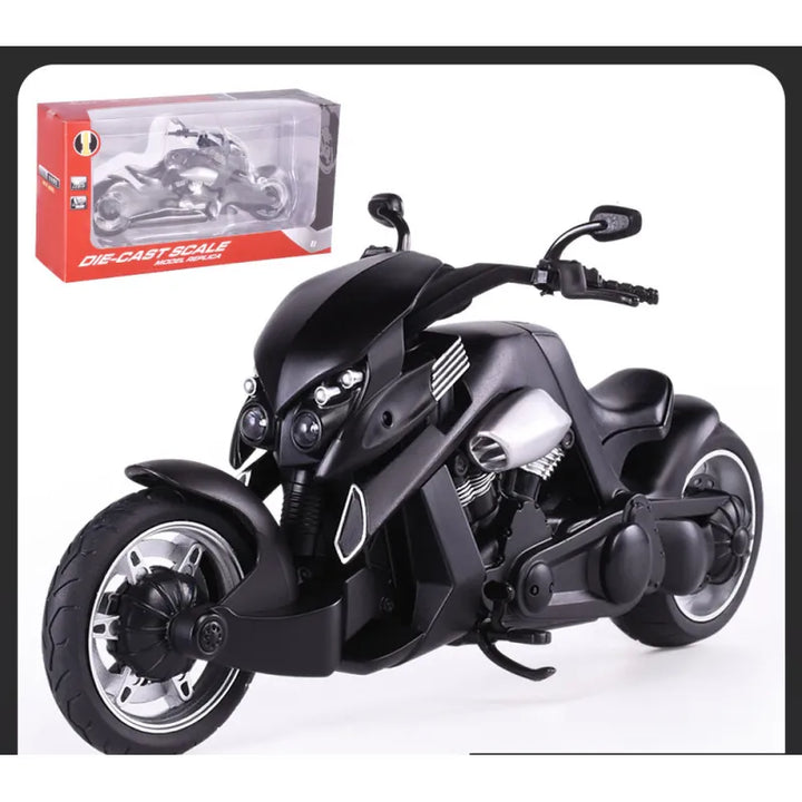 Alloy Motorcycle Toy – with Realistic Simulation