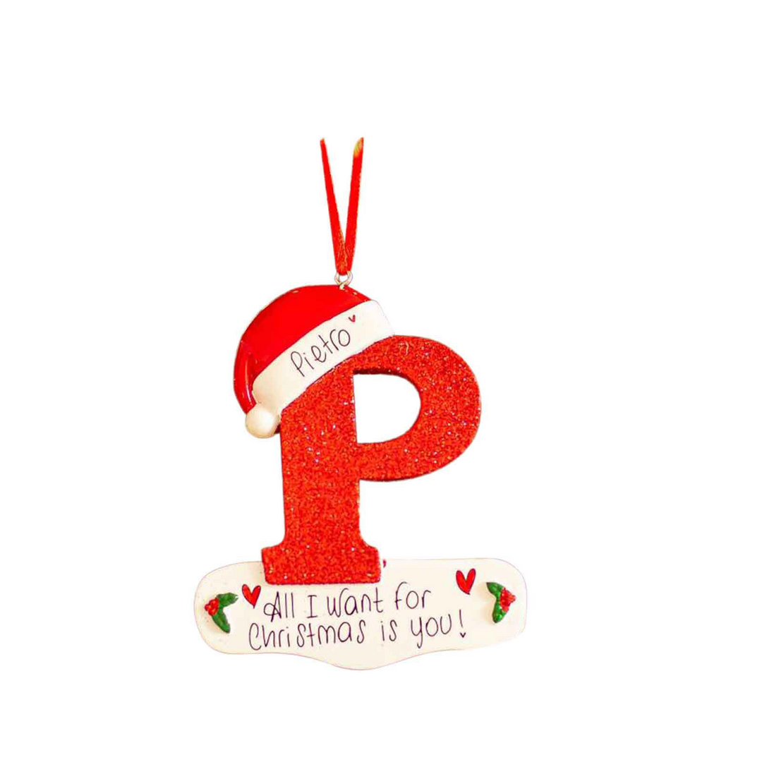 English Letters Christmas Letters Decorative Pendant